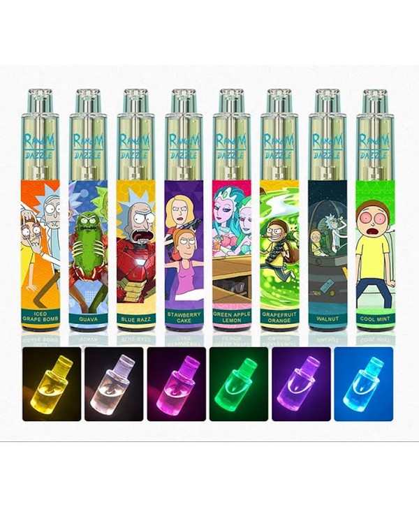 RandM DAZZLE 2000puffs Disposable with RGB Lights 650mAh