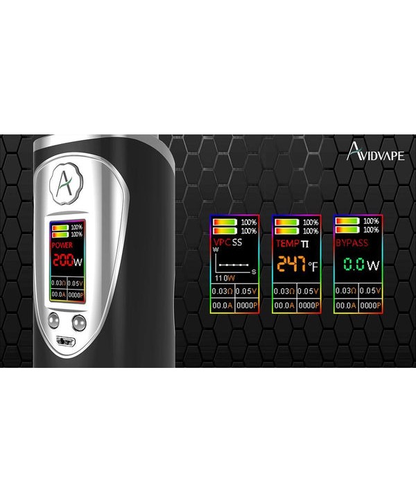 Avidvape Throne Squonker 200W TC Kit