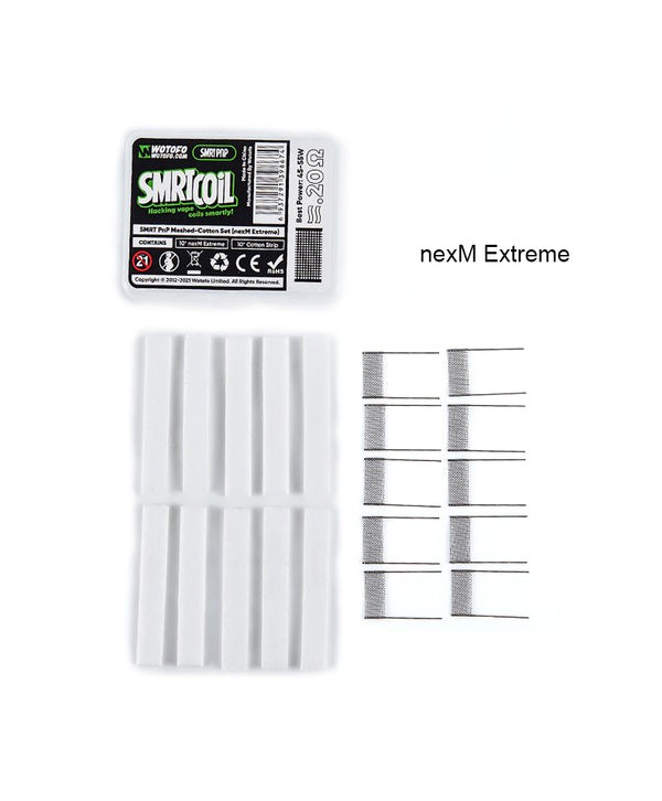 Wotofo SMRT PnP Meshed-Cotton Set Accessories Kit (10pcs/pack)