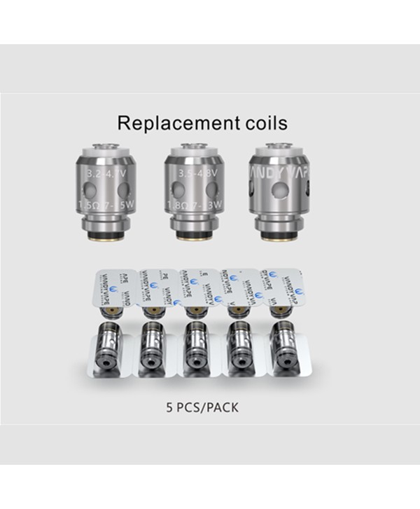 5PCS-PACK Vandy Vape Berserker MTL Subtank in 1.5 Ohm and 1.8 Ohm Replacement Coil