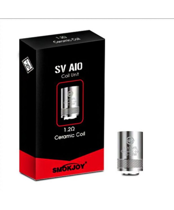 5PCS-PACK Smokjoy SV AIO Replaceable Ceramic Coil 1.2 Ohm