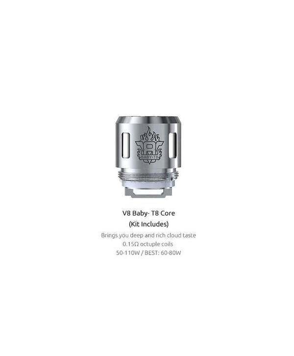 5PCS-PACK SMOK V8 Baby-T8 0.15 Ohm Coil Head